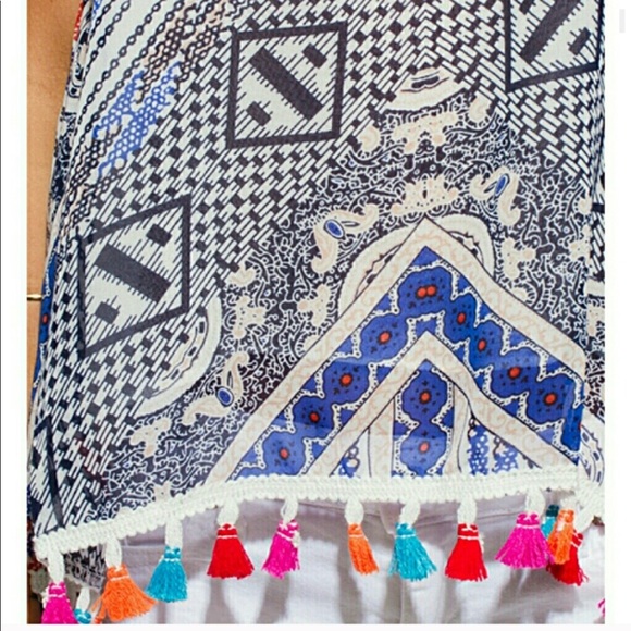 NWT ‘St Tropez’ printed tassel tank - Picture 3 of 7